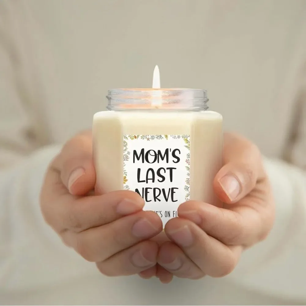 🤯5/$25🤯 Funny Unique Gift For Mom Candle Mom’s Last Nerve